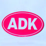 ADK Oval Bumper Sticker (black, white, green)