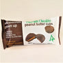 Brown and white package of Dark Chocolate Barkeater chocolates peanut butter cups.