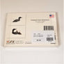Back of the Common Loon assortment packaging, depicting a single loon on one card and 3 loons on the bottom card.