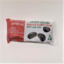 Red and white package of Dark Chocolate Barkeater chocolates peanut butter cups with sea salt.