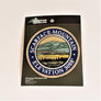 Single patch with a navy circle border and white embroidered text reading SCARFACE MOUNTAIN ELEVATION 3088, with mountain scene embroidered in circle in a circle.