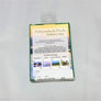 Back of box of Adirondack playing cards with white inset. Black text, 4 ace of each suit with color Adirondack art