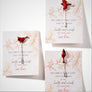 3 different cardinal stick pins on the sentiment card they are sold with. Cardinal on left is in profile with wings closed. Bottom right cardinal is upright front faced and cardinal on top has wings spread in flight.