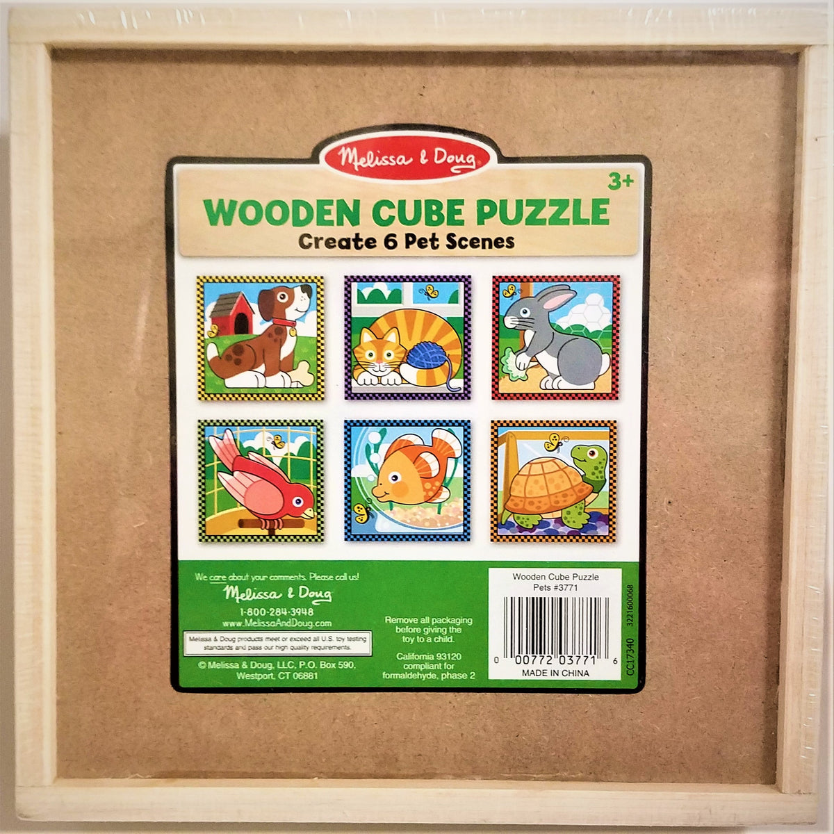 Melissa & Doug Cube Puzzle, Pets