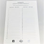 Blank numbered list where you can add the name of the peak as you finish each one