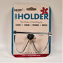 Skoy Sink Holder attached to its packing card. Metal bar with two metal curves.