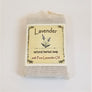 Faux-canvas bag of Lavendar, natural herbal soap with pure lavendar oil