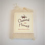 Faux-canvas bag of Oatmeal n Honey, natural herbal soap