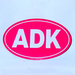 ADK Oval Bumper Sticker (black, white, green)