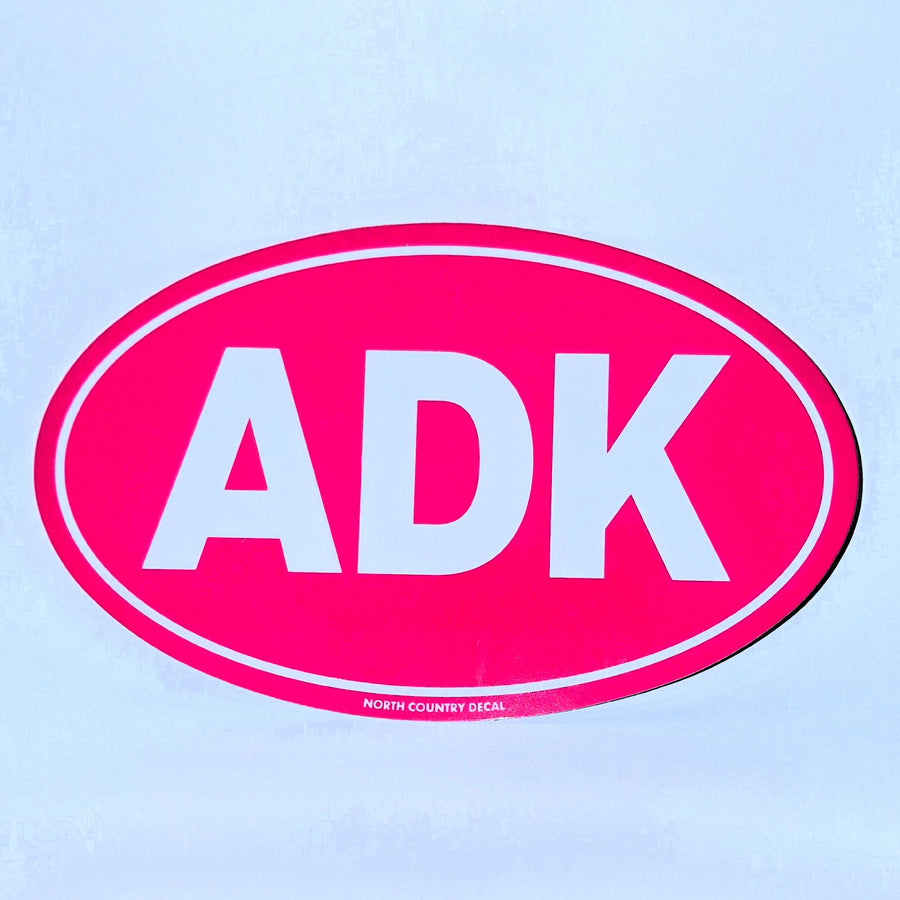 ADK Oval Bumper Sticker (black, white, green)
