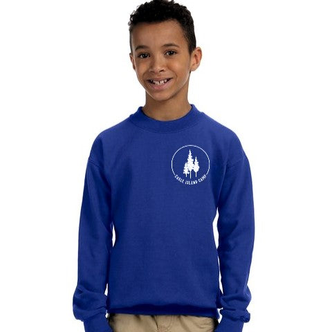 Eagle Island Youth Royal Blue Crewneck Sweatshirt