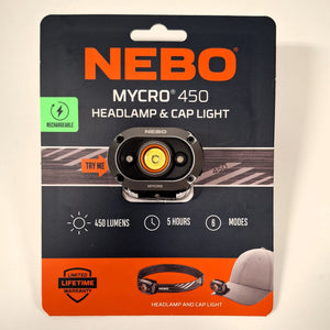 Nebo Mycro 450 Headlamp & Cap Light