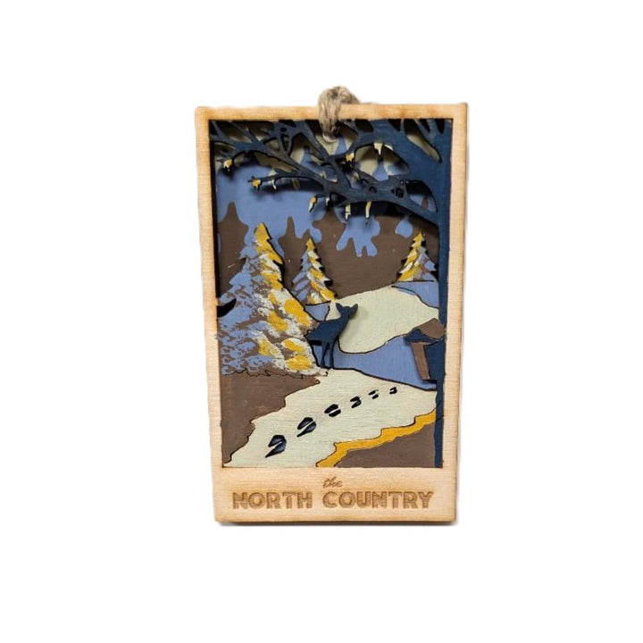 North Country Wooden Ornament