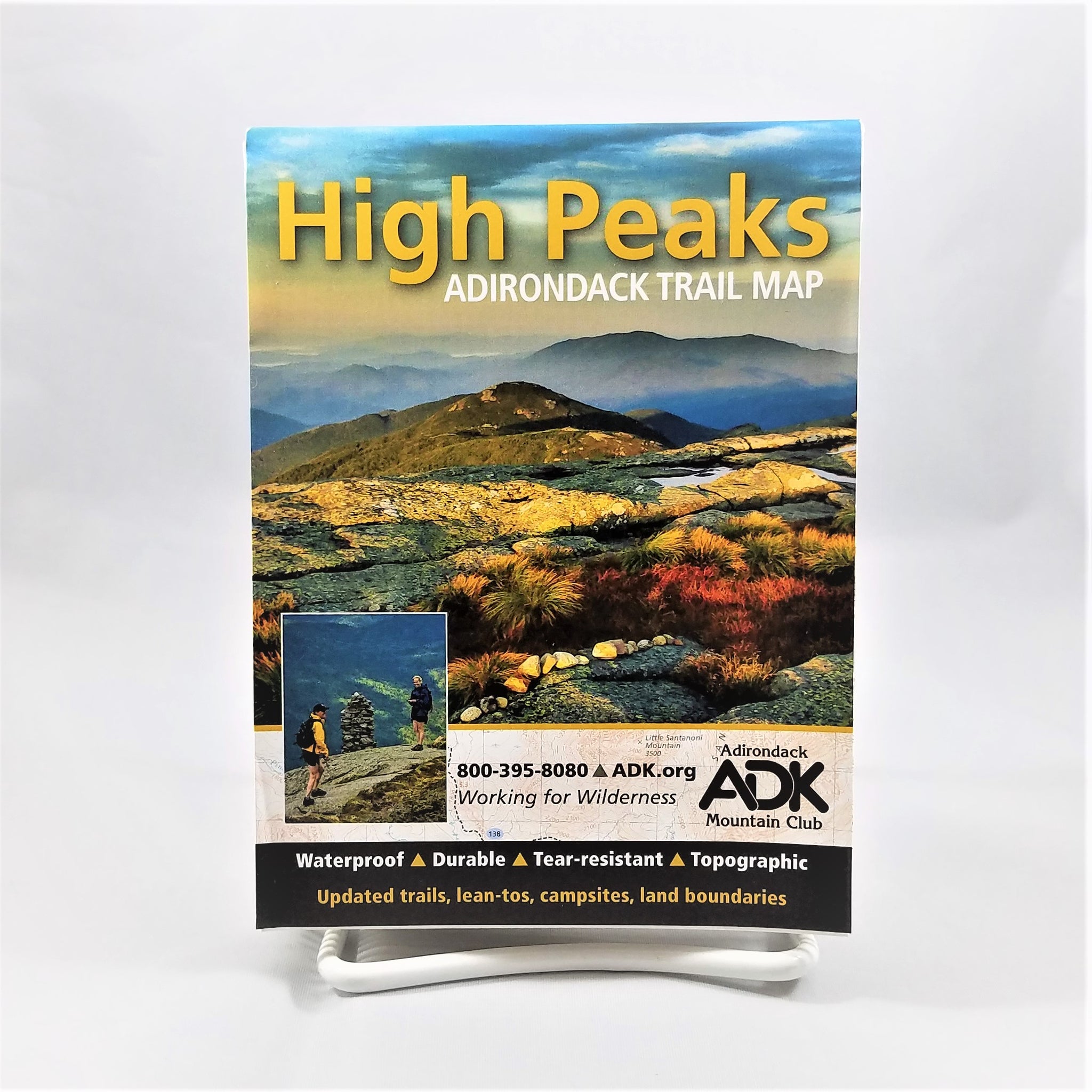 High Peaks Adirondack Trail Map: Topographic Map โ The Village Merc.