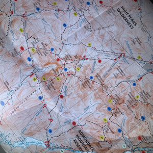 High Peaks Adirondack Trail Map:  Topographic Map