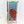 Art lamp standing straight up with showing full panel of boat and oar in red with wood outline and blue water surrounding, glimpse of side panel and white electric cord.