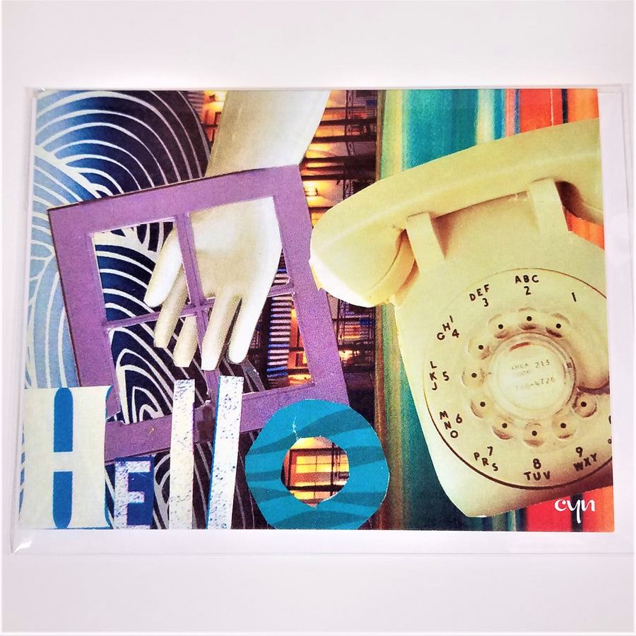 Hello Collage Card from Cindy Ayres
