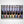 Eight glass bottles of different Earth Luxe aroma therapy scents stand upright in a display with their boxed counterparts standing upright behind them.