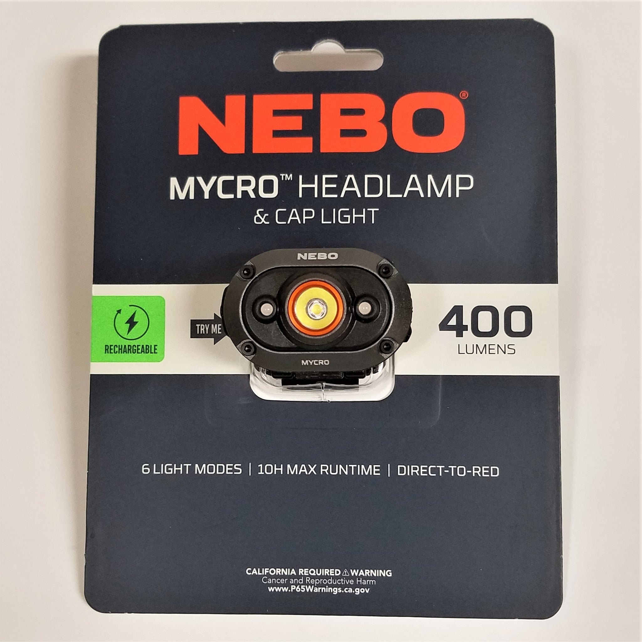 nebo bend head flashlight Nebo Mycro Headlamp & Cap Light