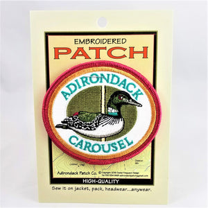 Loon graphic on Adirondack Carousel embroidered patch