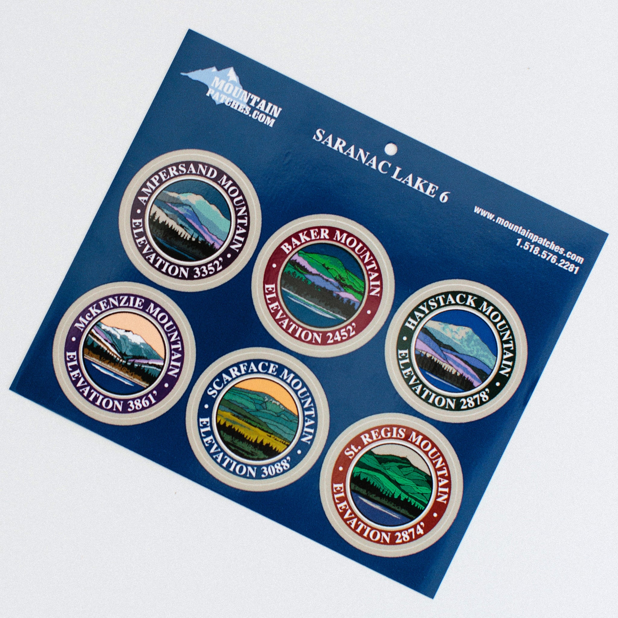 Lake Sticker Pack 6er Sticker Pack Peaks of Saranac Lake Adirondack mountains – The ...