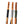 Close up of the top of the walking sticks. TAKE A HIKE lettering is seen in black top at the top of each. Black rope grip on the one furthest left; gray rope grip in the middle; and green rope grip on the right.