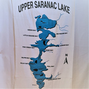 Upper Saranac Lake Beach Towel