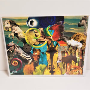 Horse Collage Card from Cindy Ayres